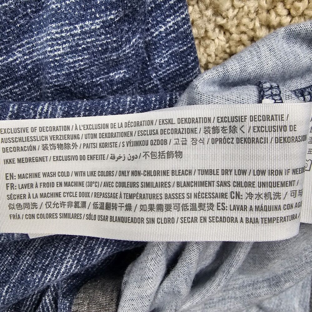 Hollister Long-Sleeve Pullover With Drawstring Hood Blue Gray Men's Size Small - Picture 9 of 14